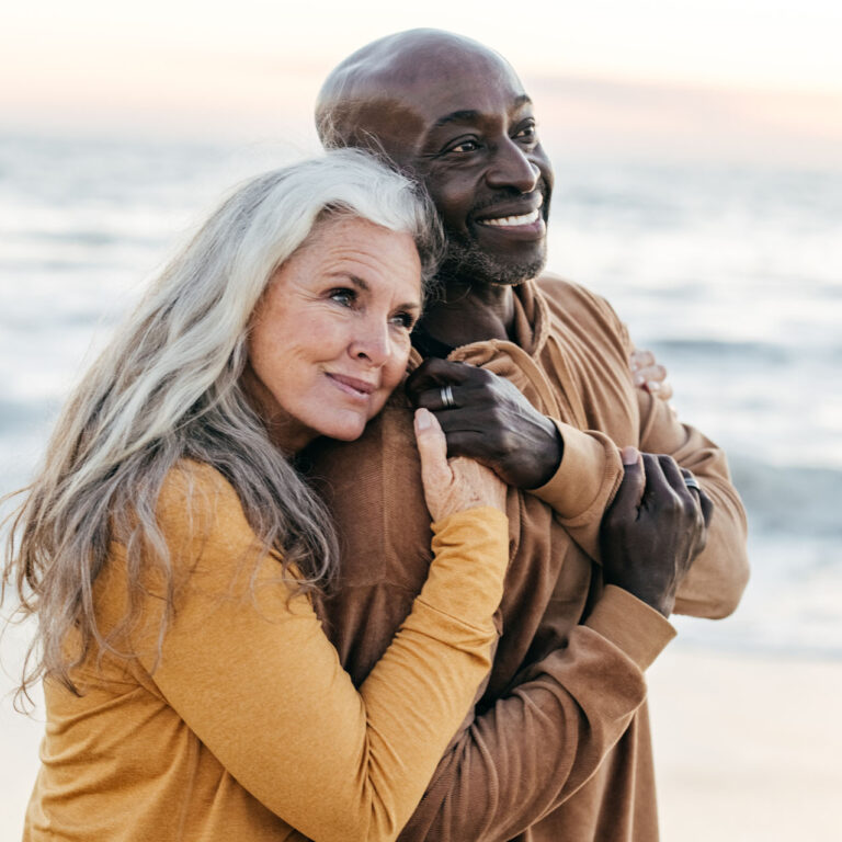 Senior couple on the beach