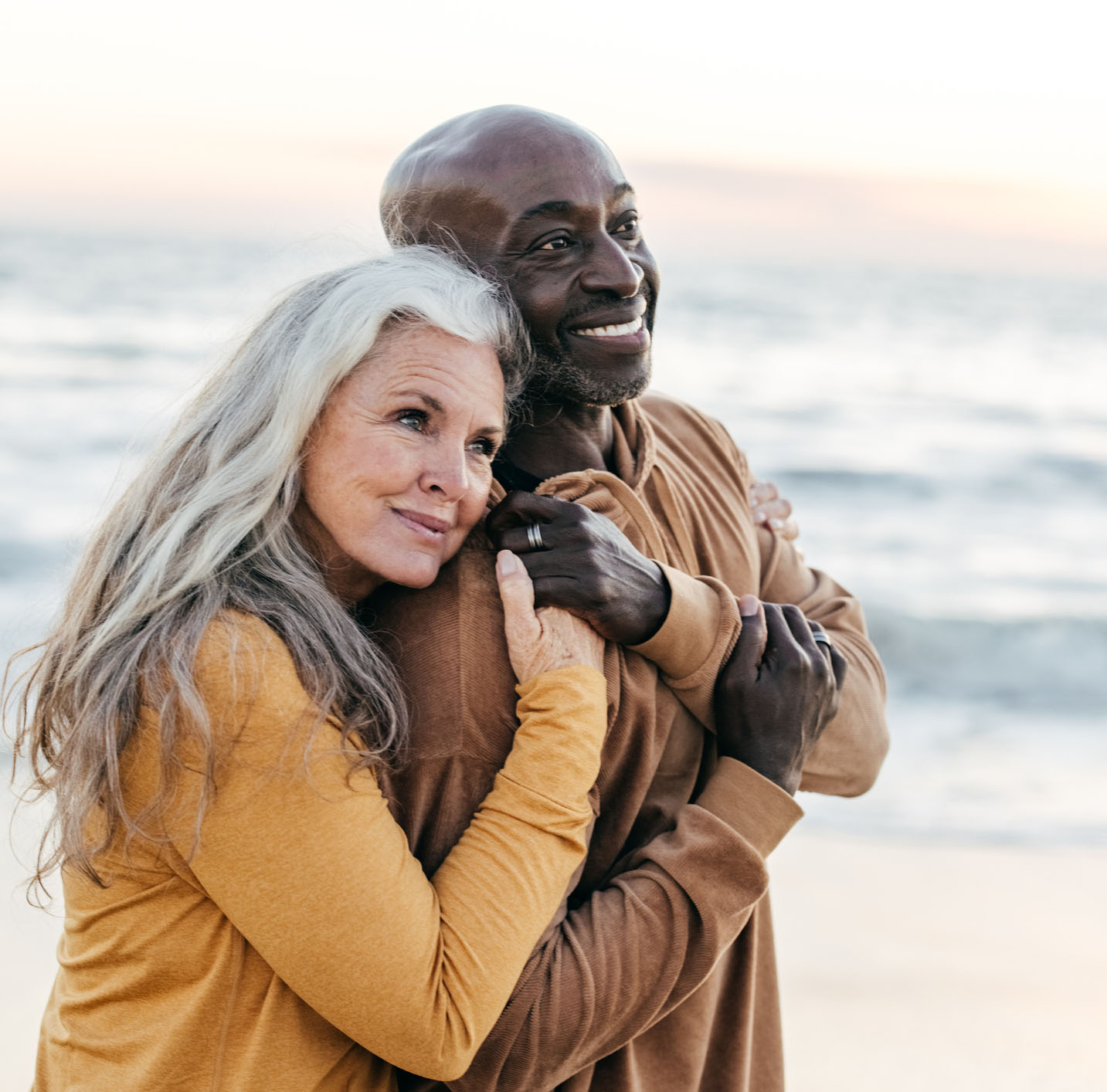 Senior couple on the beach